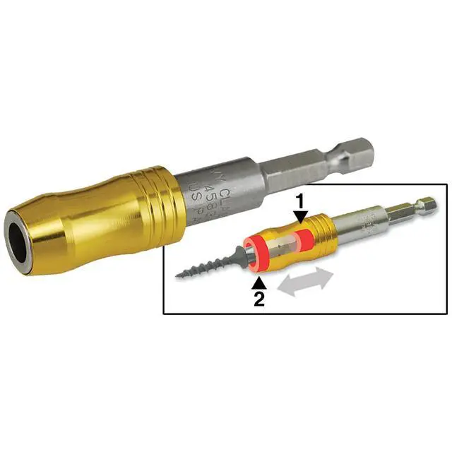 Alt view image 3 of 6 - 45834-25 1/4" x 3" Mega-Magnetic Bit Holder, Impact Plus, 25-Pack