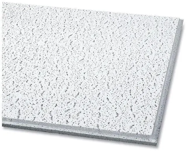 Main image of Fissured Ceiling Tiles, Angled Tegular 0.94 Inch, 24 x 24 x 0.63 Inches, White, 16 per Carton
