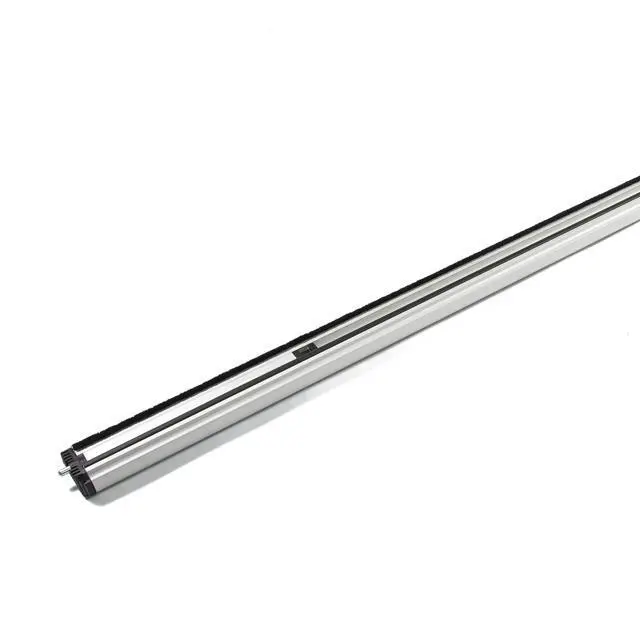 Alt view image 5 of 6 - T- Astragals for Your Double Door Heavy Duty - Satin Anodized Combination Astragal and Flush Bolt Assembly. Double Door Seal Closer - Double Door Central Lock - Passive Door Lock (Silver 96 Inch)