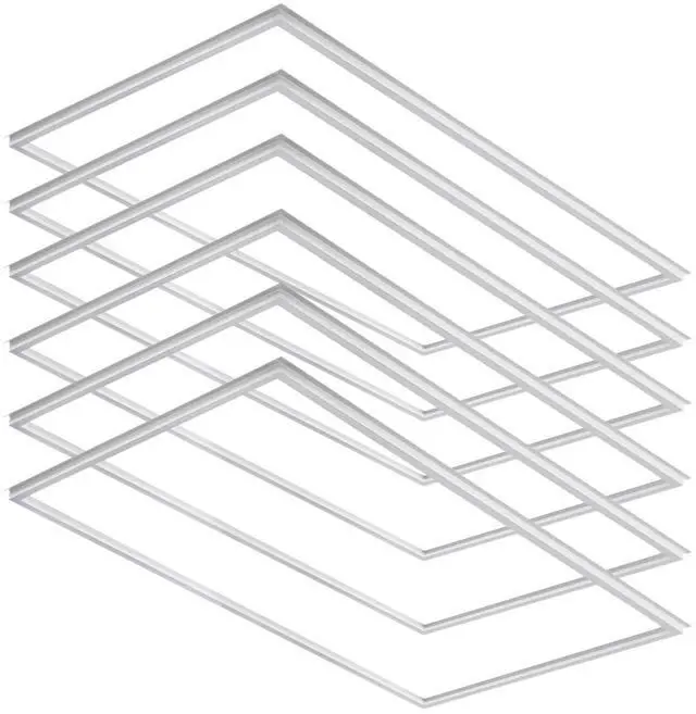 Main image of 2x4 FT Edge-Lit Frame LED Panel Lights,5CCT Selectable 3000K-6500K, 2600/3900/5200LM,20W/30W/40W Switch Grid Drop Ceiling Lights,0-10V Dimmable,Damp Rated,100-277V,ETL Listed (2 x 4-6 Pack)
