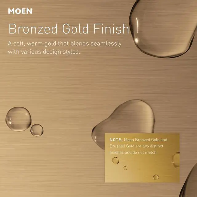 Alt view image 2 of 4 - Dartmoor Bronzed Gold Shower System with Rain Shower Showerhead and Handle, Valve Required, T2282EPBZG