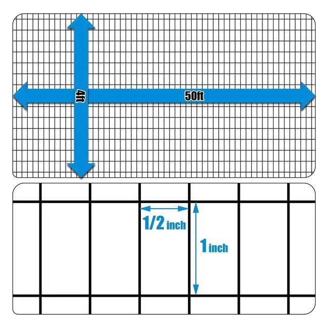 Alt view image 3 of 6 - 16 Gauge Black Vinyl Coated Welded Wire Mesh Size 0.5 inch by 1 inch (4 ft. x 50 ft.)