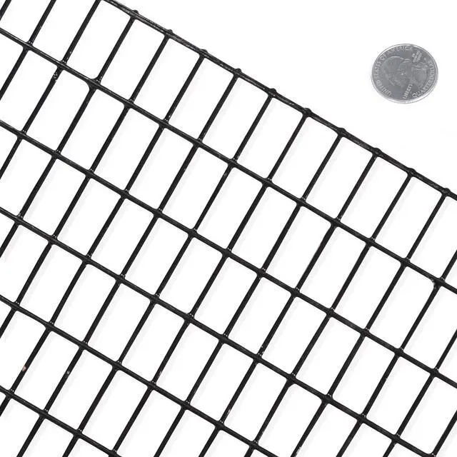 Alt view image 5 of 6 - 16 Gauge Black Vinyl Coated Welded Wire Mesh Size 0.5 inch by 1 inch (4 ft. x 50 ft.)