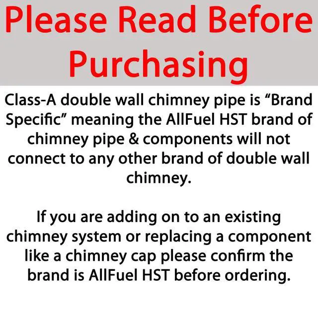 Alt view image 2 of 6 - 6" x 48" 304 Stainless Steel All Fuel Class-A Double Wall Insulated Chimney Pipe
