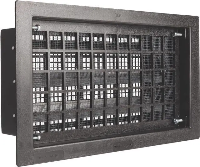 Main image of GAF 16 in. x 8 in. Automatic Open/Close Foundation Vent Black Resin Construction, Reduces Moisture, Prevents Decay, 57 sq. in. NFA UV Resistant, Easy Installation - FVRABL (10 Pack)