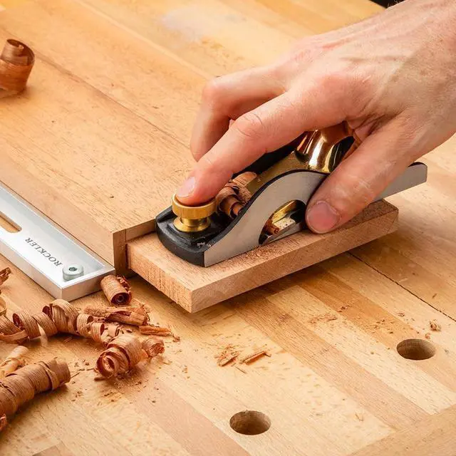 Alt view image 3 of 6 - Rabbeting Block Plane Hand Planer for Wood, Rabbet Plane for Woodworking, Full-Width Blade for Tenons & Clean 90° Corners