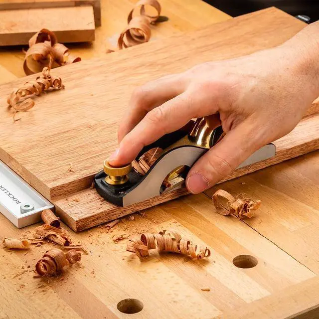 Alt view image 4 of 6 - Rabbeting Block Plane Hand Planer for Wood, Rabbet Plane for Woodworking, Full-Width Blade for Tenons & Clean 90° Corners