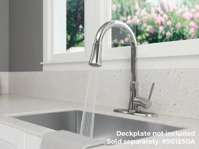 Alt view image 4 of 6 - Pfirst Series Kitchen Faucet with Pull-Down Sprayer, Single Handle, High Arc, Polished Chrome Finish, G529PF2C