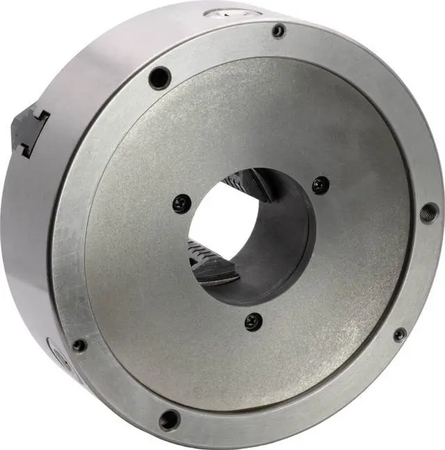 Alt view image 2 of 4 - CME 10" 3-Jaw Self-Centering (Scroll) Lathe Chuck, Front Mount, Two-Piece Reversible Jaws