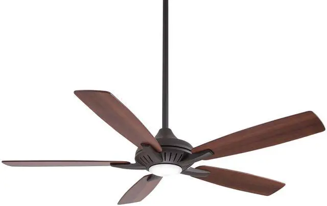 Alt view image 2 of 6 - F1000-ORB Dyno 52 Inch Indoor Ceiling Fan with Integrated LED 16W Dimmable Light in Oil Rubbed Bronze Finish