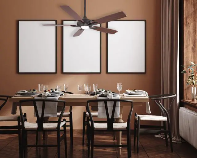 Alt view image 5 of 6 - F1000-ORB Dyno 52 Inch Indoor Ceiling Fan with Integrated LED 16W Dimmable Light in Oil Rubbed Bronze Finish
