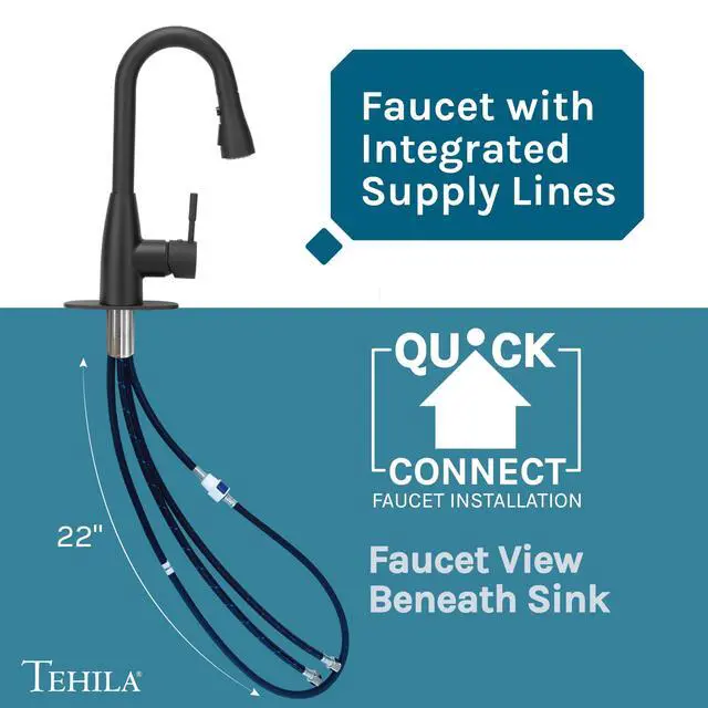Alt view image 6 of 6 - Grey Space Saver Utility Sink by, Freestanding Tehila Space Saving Laundry Tub, Matte Black Pull-Down Faucet, Soap Dispenser