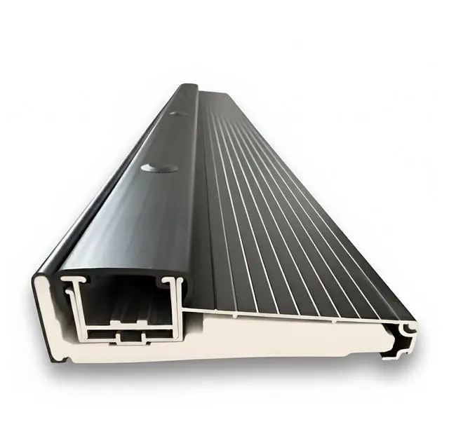 Main image of KC Hardware Black Adjustable Aluminum Threshold, Short Width, Hidden Screw Design, Heavy-Duty Exterior Door Threshold for Residential & Commercial Doorways, Adapts Seamlessly to Door Height (48 Inch)