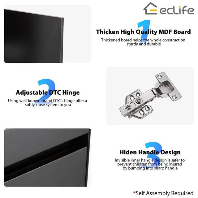 Alt view image 5 of 6 - 22" Corner Bathroom Vanity Sink Combo for Small Space Wall Mounted Floating Cabinet with White Resin Sink and Matte Black Faucet, Black