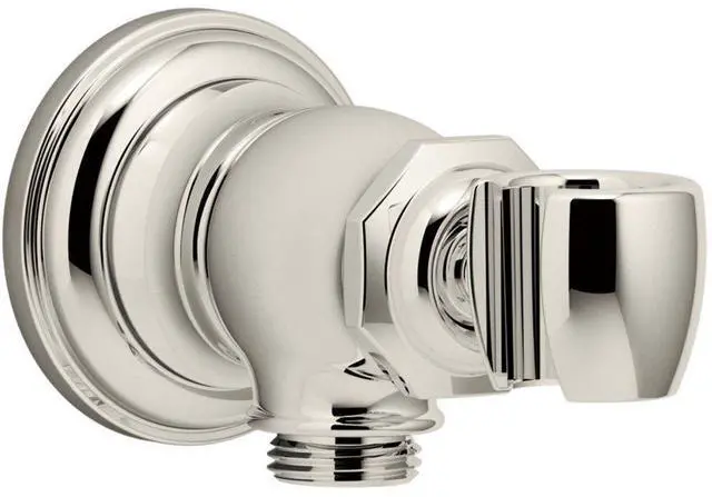 Main image of K-72797-SN Artifacts Wall-Mount Handshower Holder and Supply Elbow, Vibrant Polished Nickel