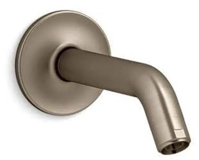 Main image of 933-BV Purist Shower Arm and Flange, Showerhead Fittings, 1/2-14 NPT Connection, Fits any Showerhead, Vibrant Brushed Bronze