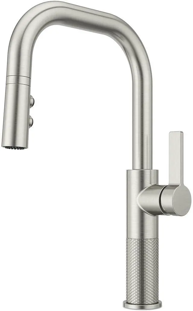 Main image of Montay 1-Handle Pull-Down Kitchen Faucet in Stainless Steel