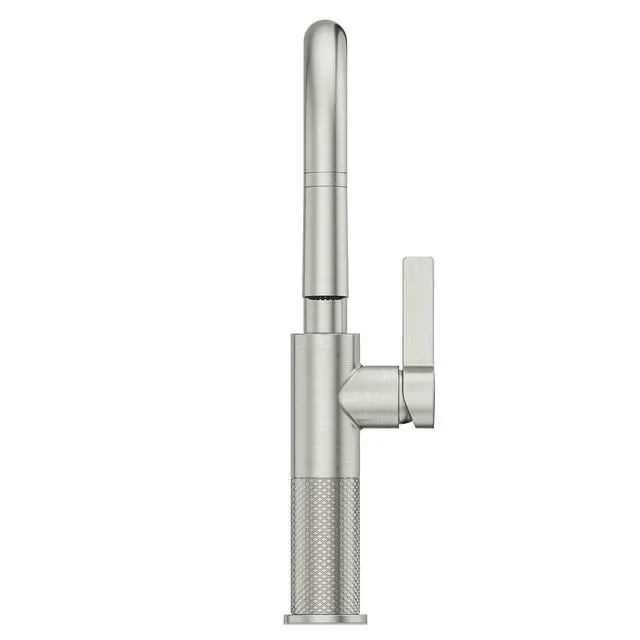 Alt view image 2 of 6 - Montay 1-Handle Pull-Down Kitchen Faucet in Stainless Steel