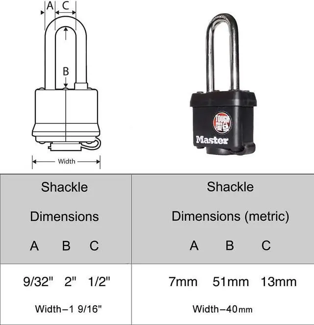 Alt view image 4 of 4 - (8) Keyed Alike Padlocks w/Thermoplastic Coating and 2"(51mm) Tall Shackle incl 16 Keys - Model # 311KALH-8
