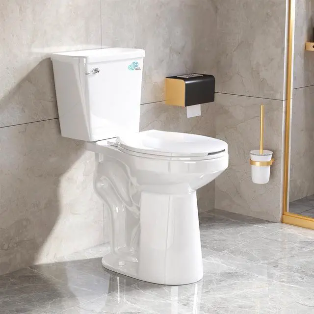 Main image of Soft Tall Toilets for Seniors 21 inch with Comfort Chair Seat, 1.28 Gpf Powerful Single Flush High Toilet Elongated, 12 Inch Rough Extra Tall Toilet for Bathrooms & Tall Person