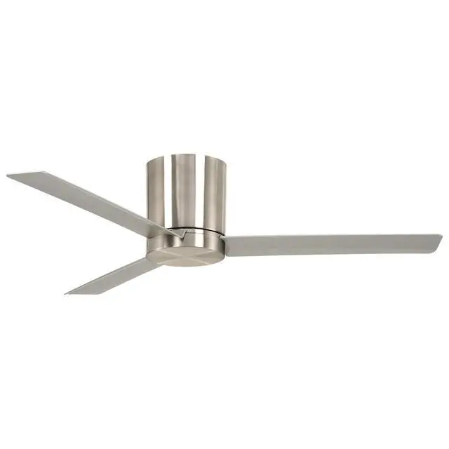 Alt view image 6 of 6 - F644L-BN Roto Flush 52" 3-Blade LED Ceiling Fan in Brushed Nickel Finish with Brushed Nickel Blades and a Frosted White Lens