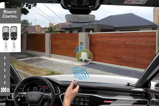 Alt view image 4 of 6 - 1800lb Automatic Sliding Gate Opener Rack Drive Operator for Heavy Driveway Slide Gates Up to 40 Feet, Rolling Gate Motor with 2 Remote Controls, Infrared Sensor & Complete Hardware Kit