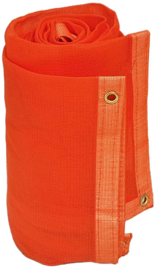 Main image of 24-552-4040 220GSM Heavy Duty Orange Mesh Tarp - 40' x 40' Reinforced Rip-Resistant Construction Mesh Tarpaulin with Brass Grommets - 12mil Durable Protection for Agriculture, Landscaping
