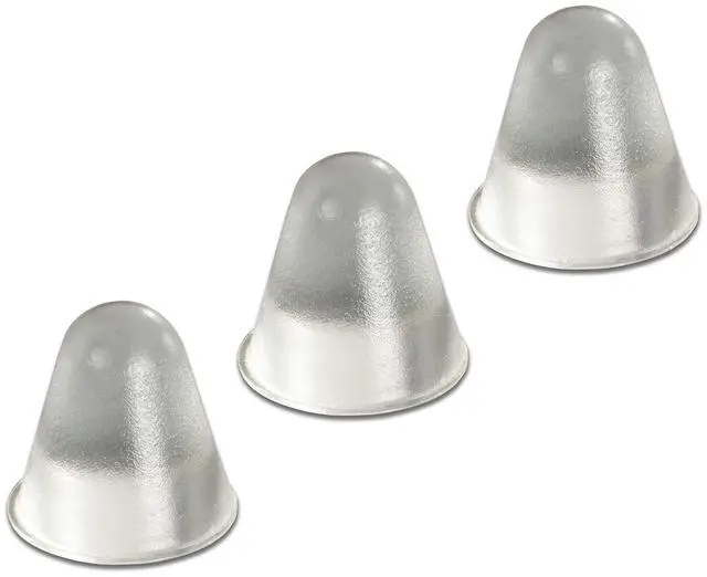 Main image of Bumper Specialties Self Adhesive Bumper Feet 0.75" x 0.75" (19.1mm x 19.1mm) Clear Conical Polyurethane Pads for Industrial Surface Protection, 1,000 Pieces per Box, BS47