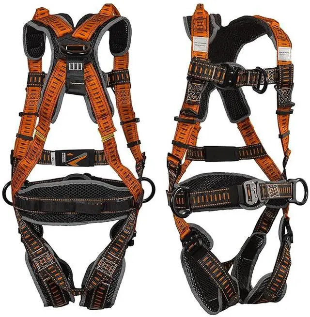 Main image of Razorback Elite MAXX - Safety Harness and Fall Protection Kit with Sewn in Lumbar Support Belt and Built-in Rescue Handles for Fall Arrest, OSHA & ANSI Compliant (3XLarge)