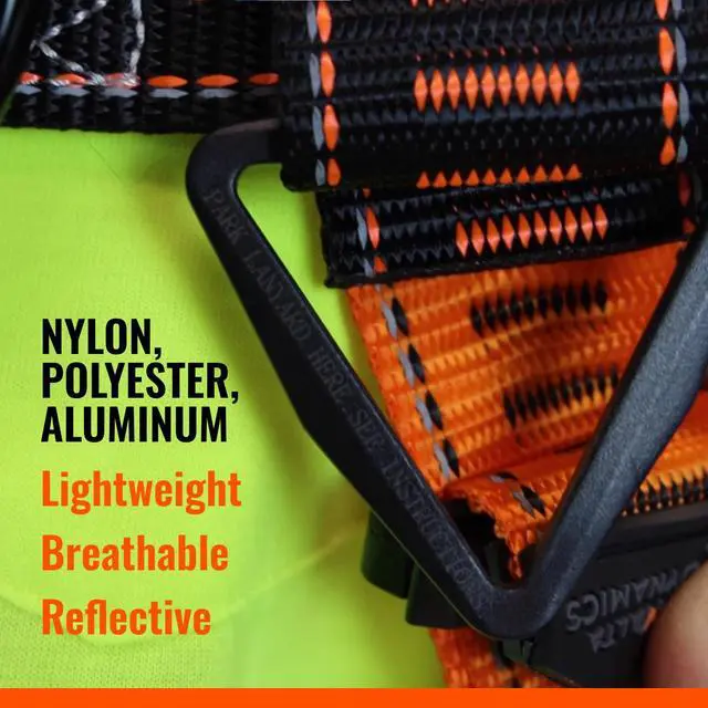 Alt view image 3 of 6 - Razorback Elite MAXX - Safety Harness and Fall Protection Kit with Sewn in Lumbar Support Belt and Built-in Rescue Handles for Fall Arrest, OSHA & ANSI Compliant (3XLarge)