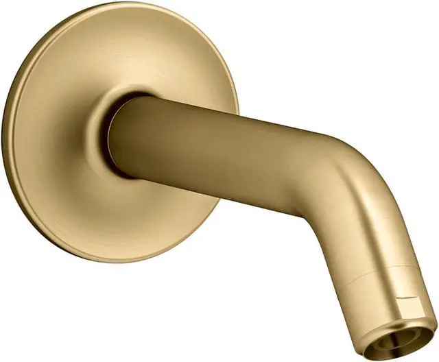 Main image of 933-2MB Purist Shower Arm and Flange, Showerhead Fittings, 1/2-14 NPT Connection, Fits any Showerhead, Vibrant Brushed Moderne Brass
