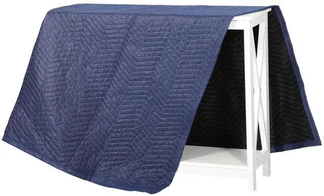 Alt view image 5 of 6 - Moving Blankets 12 Pack, Heavy Duty 35 lb/dz, Quilted Furniture Pads Large 80x72 Inches for Moving and Storage (48, Dark Blue)