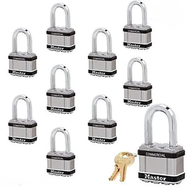 Alt view image 4 of 6 - Magnum Padlocks - 2" W x 1-1/2"L Shackle, Ten (10) Keyed Alike Locks w/ 20 Keys, M5NKALFSTS-10 w/BumpStop Technology