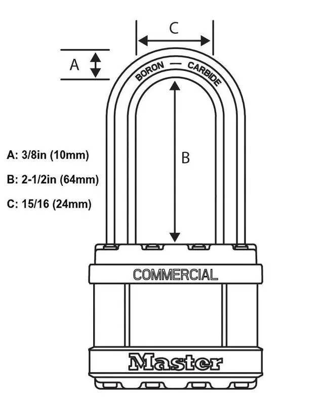 Alt view image 6 of 6 - Magnum Padlocks - 2" W x 1-1/2"L Shackle, Ten (10) Keyed Alike Locks w/ 20 Keys, M5NKALFSTS-10 w/BumpStop Technology