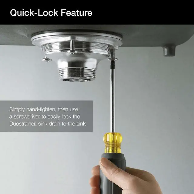 Alt view image 4 of 4 - 8799-2BZ Duostrainer sink drain and strainer, Vibrant Brushed Moderne Brass
