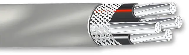 Main image of 75' 2-2-2-4 SER Aluminum Service Entrance Cable 600V