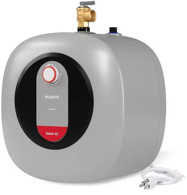 Main image of Electric Mini Tank Water Heater, 4.0 Gallon Point of Use Instant Hot Water Heater 120V 1440W, Food Truck Water Heater, Under Sink, Wall or Floor Mounted, Easy to Install