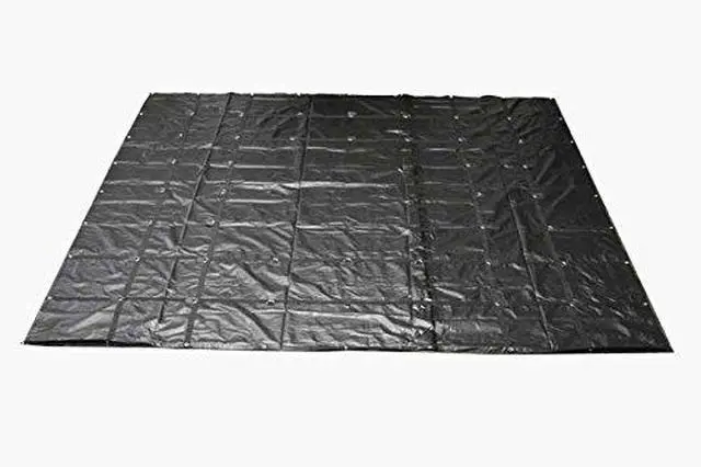 Alt view image 5 of 6 - 16' x 27' Flatbed Truck 18 Oz Steel Tarp with 4 FT Drop - Red Heavy Duty Vinyl Water Resistant Tarp for Trailers to Protect Cargo from Wind, Rain, Snow, and Sun