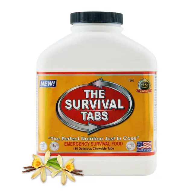 Alt view image 2 of 5 - 720 tabs Snack Food for 60 Days Emergency Survival MREs Meals Ready-to-eat Bugout for Travel Camping Boating Biking Hunting Activities Gluten Free and Non-GMO 25 Years Shelf Life - Vanilla Malt Flavor