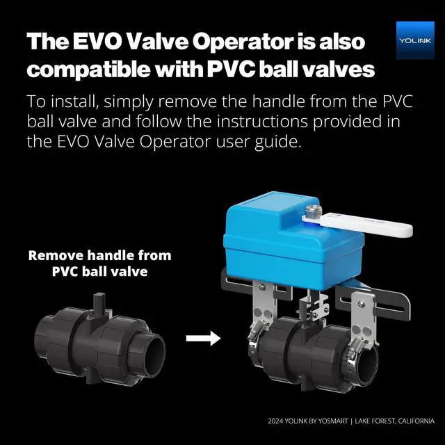 Alt view image 3 of 6 - Smart Water Valve Controller, with Valve Operator, Easy No-Plumber DIY Installation, Remote Control, Compatible with Alexa/Google Assistant, IFTTT - Hub Required