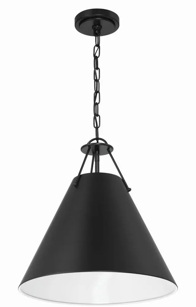 Main image of Xavier 16'' Matte Black Pendant