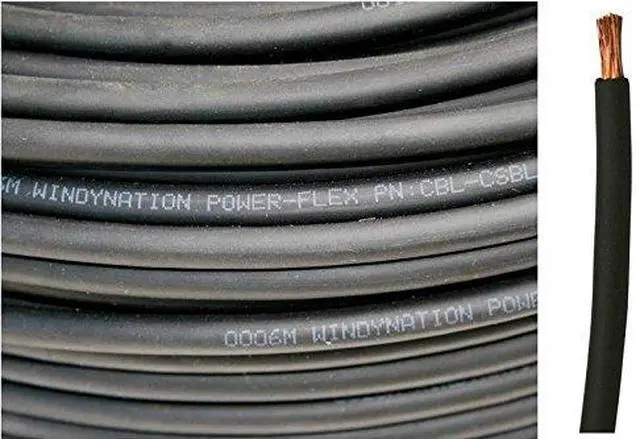 Alt view image 3 of 6 - 4/0 AWG 4/0 Gauge Red and Black Welding Lead & Car Battery Copper Cable Wire - Car, RV, Inverter, Solar, Battery