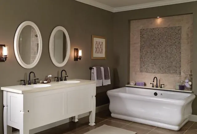 Alt view image 5 of 6 - WS84924BRB Banbury Two-Handle High Arc Bathroom Faucet, Mediterranean Bronze