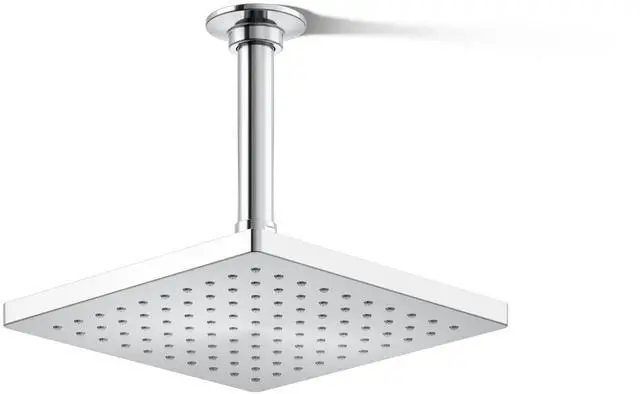 Main image of K-26148-G-CP Honesty Square Rainhead, 1.75 GPM, 8" Rain Shower Head, Powerful Rain Spray, Durable Construction, Contemporary Look, Polished Chrome