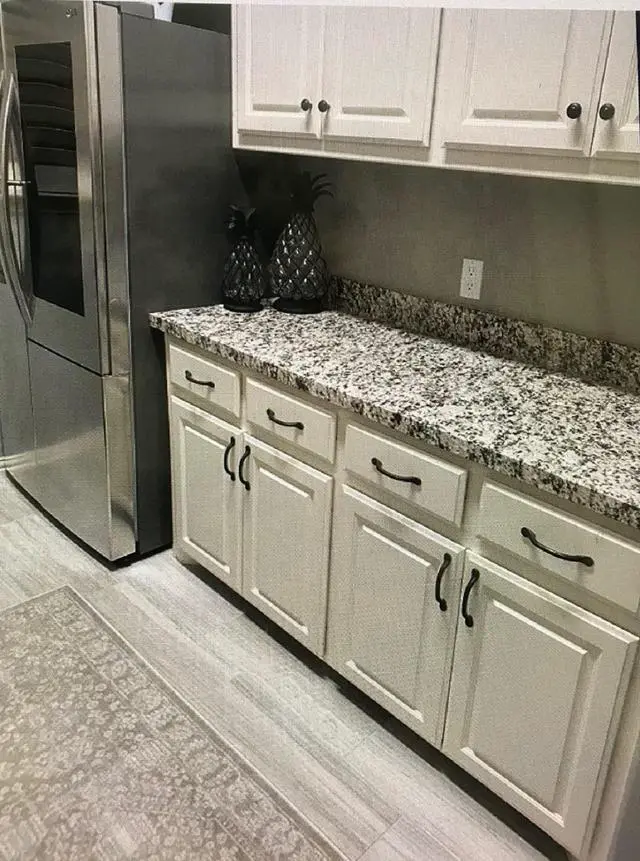 Alt view image 3 of 6 - Vinyl Countertop Wrap 36" x 180" Self Adhesive Grey White Black Granite Contact Paper for Countertops Peel and Stick Backsplash Formica Laminate Sheet