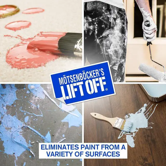 Alt view image 3 of 5 - 41401-4PK Latex Paint Remover Safely Removes Latex Paint, Acrylics & Enamels from Multiple Surfaces, Water-Based, Biodegradable 1 Gallon (Pack of 4)