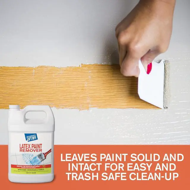 Alt view image 4 of 5 - 41401-4PK Latex Paint Remover Safely Removes Latex Paint, Acrylics & Enamels from Multiple Surfaces, Water-Based, Biodegradable 1 Gallon (Pack of 4)
