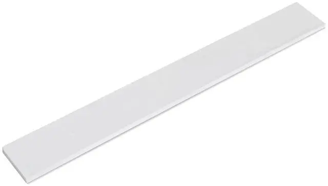 Main image of 61 in. W x 4 in. H Premium Quartz Backsplash for Kitchen & Bathroom in Carrara Marble White with Light Grey Lines