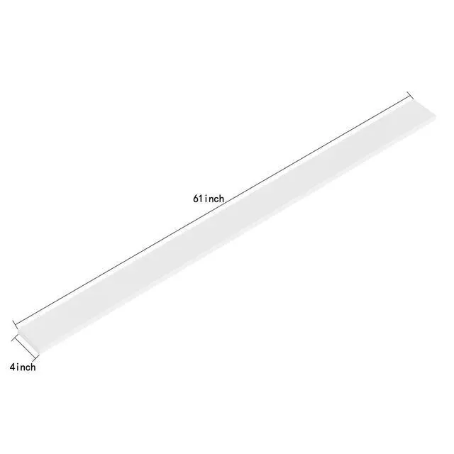 Alt view image 3 of 6 - 61 in. W x 4 in. H Premium Quartz Backsplash for Kitchen & Bathroom in Carrara Marble White with Light Grey Lines