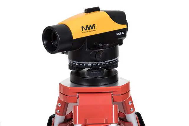 Alt view image 2 of 5 - NWI NCLP32 32X Automatic Optical Level Kit with Tripod and Grade Rod, Professional Survey Transit, Accurate Builders Level for Land Surveying